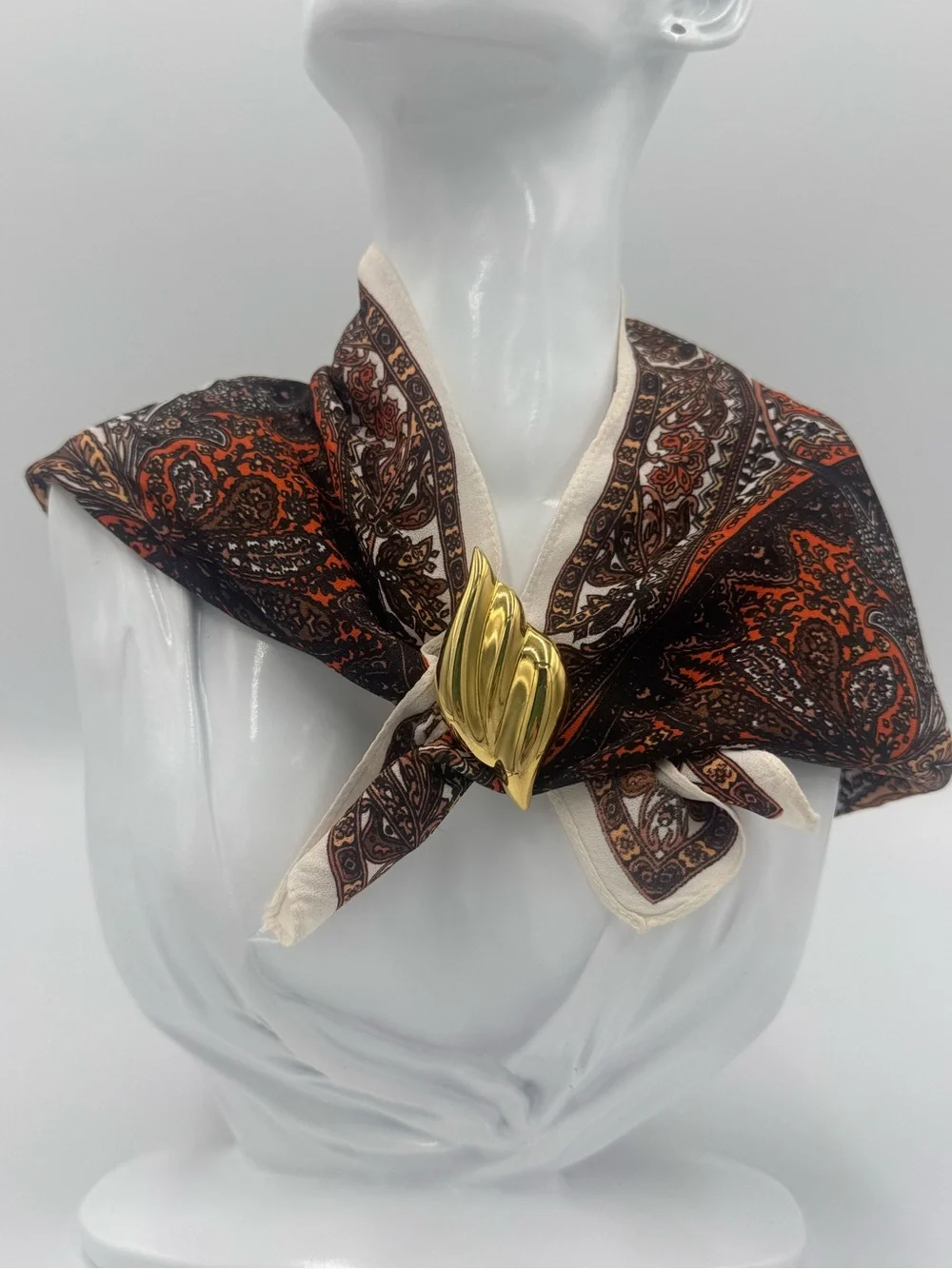 Gold Tone Scarf Clip - Scarf NOT Included